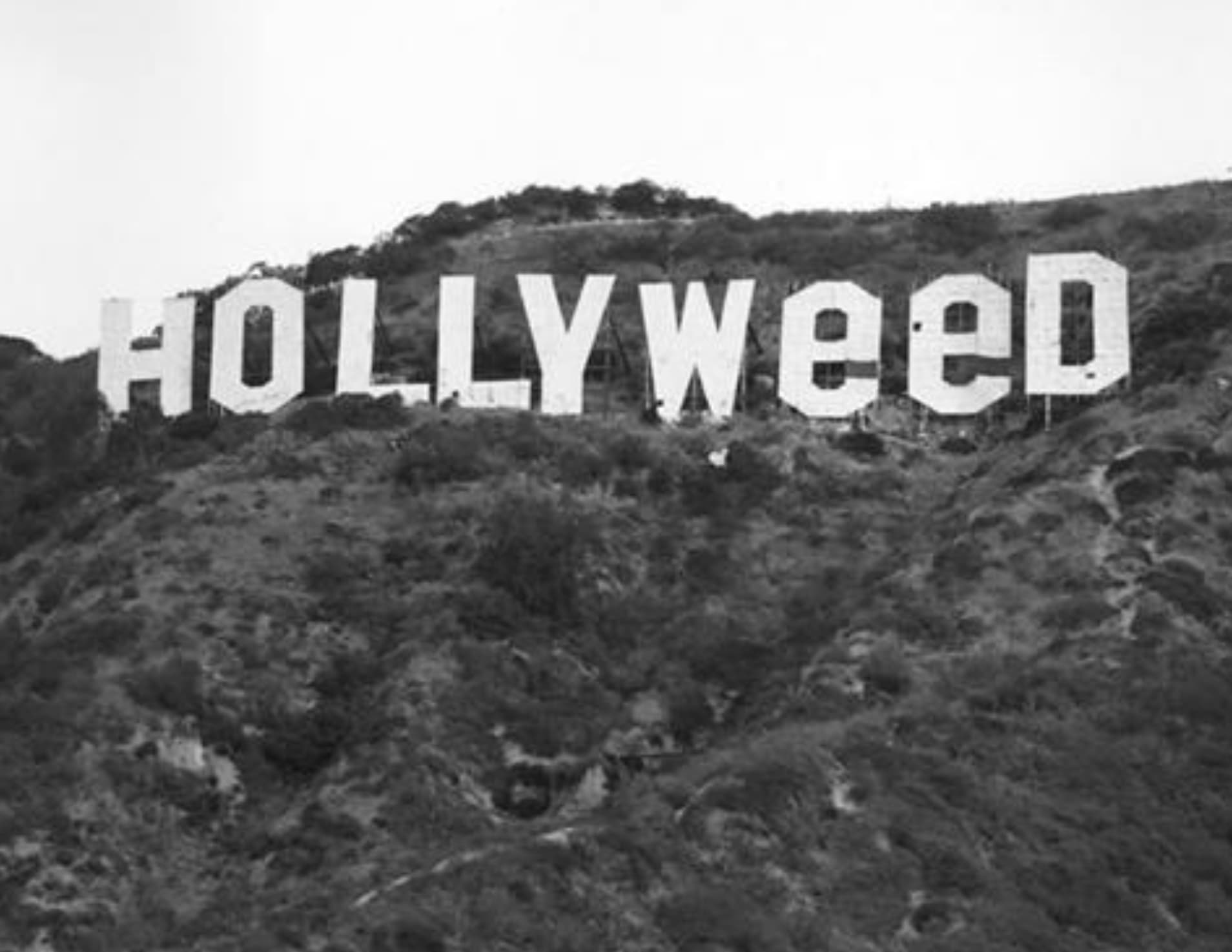 “1971. A prankster alters the famous Hollywood sign.”